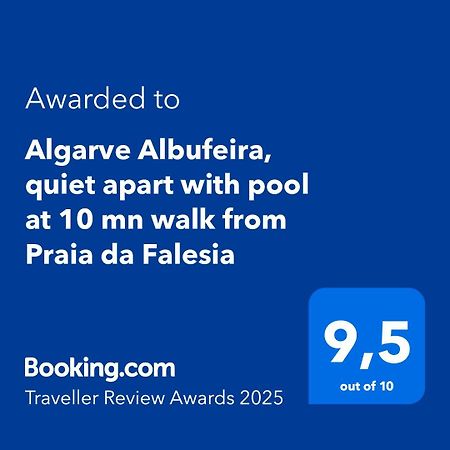 Algarve Albufeira, Quiet Apart With Pool At 10 Mn Walk From Praia Da Falesia Olhos de Agua  Exterior foto
