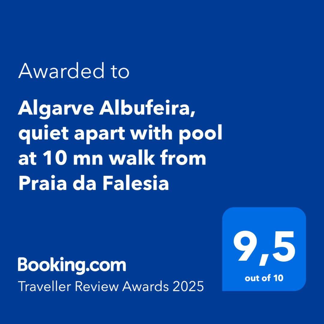 Algarve Albufeira, Quiet Apart With Pool At 10 Mn Walk From Praia Da Falesia Olhos de Agua  Exterior foto